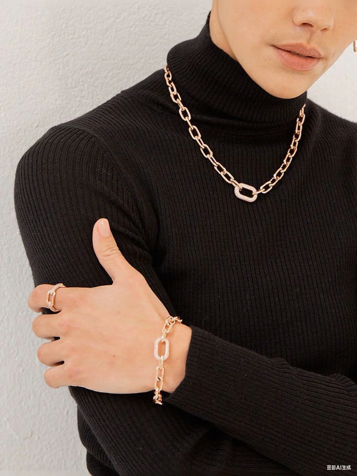 

Лидер продаж 2025 года, унисекс, 18-каратное позолоченное изысканное квадратное ожерелье с полным камнем, звено из нержавеющей стали 316L, классические ювелирные изделия для вечеринок, подарки