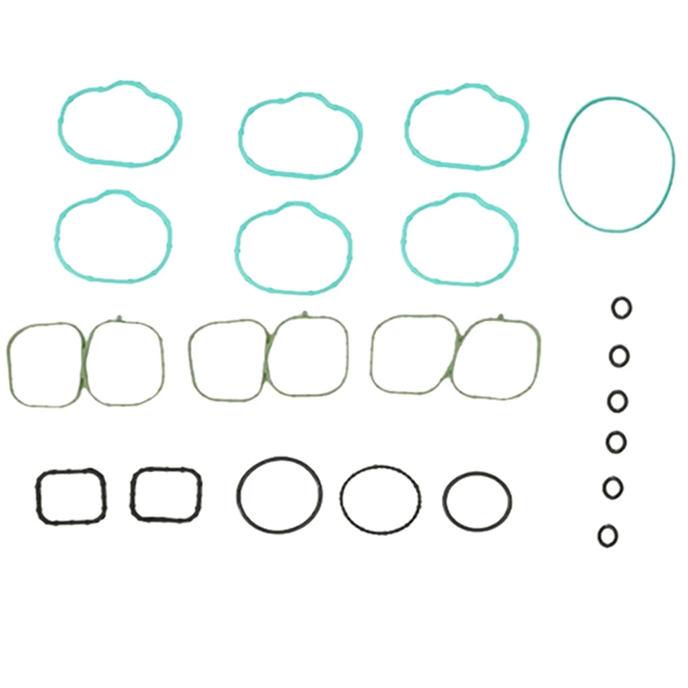 For Ford Edge Flex Fusion Taurus X3.5L Lincoln MKS MKT 3.7L MKX MKZ 3.5L Intake Manifold Gasket Set-AMS11821 MS97118