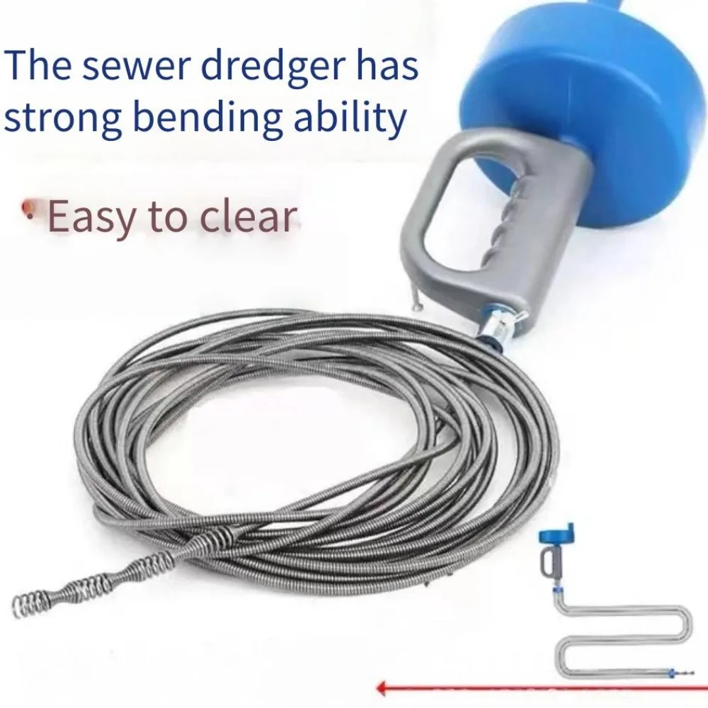 Open Sewer Artifact Manual Dredging Tool Household Kitchen One Gun Open Toilet Hand-cranked Pipe Dredging Artifact