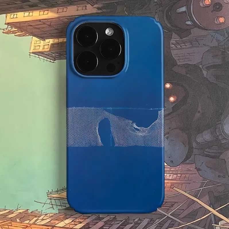 

Blue Net Breaking Art Phone Case for IPHONE 17 Air 16E 15 PROMAX 14 Plus 13 12 MINI 11 PRO 16Plus XR XS MAX Acrylic Phone Cover