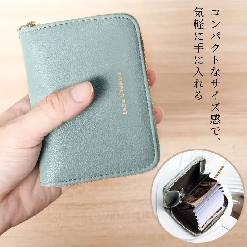 Newly upgraded Zipper Wallets Womens multi-functional Coin Purses with Cards Holder PU Leather Billfold Wallet For shopping