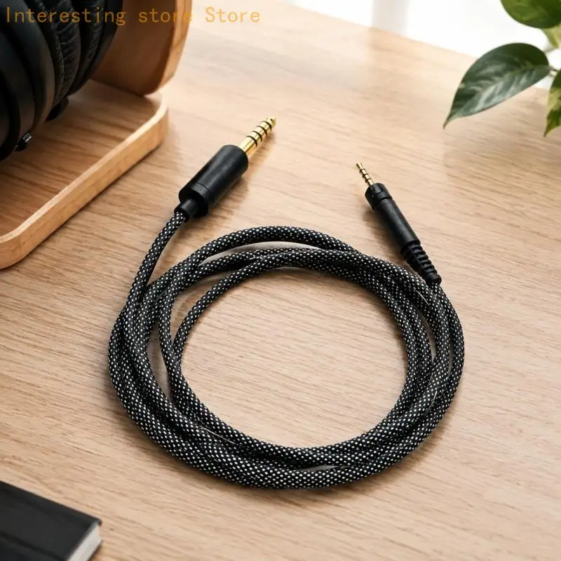 Geflochtenes Kopfhörerkabel für HD598/HD599/HD558/HD518 für den Hörgebrauch zu Hause Schreibtisch 55KC – Detail 4
