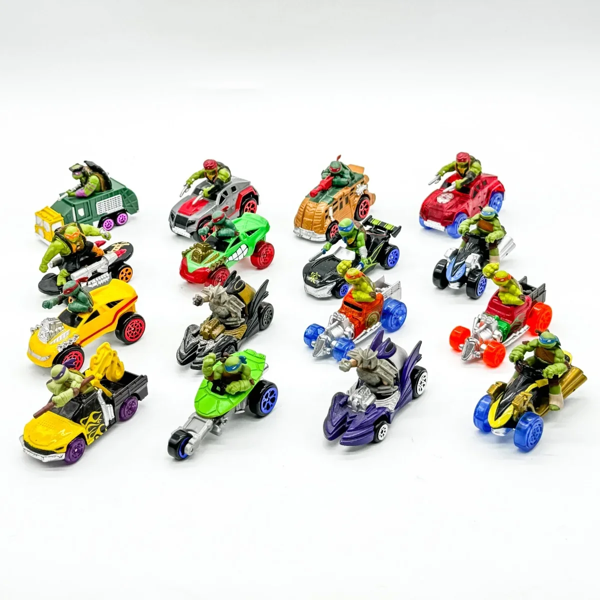 Playmates Teenage Mutant Ninja Turtles Die-Cast Metal Mini Vehicle Action Figure with Slide Vehicle Model Toy Classic Animation - view 4