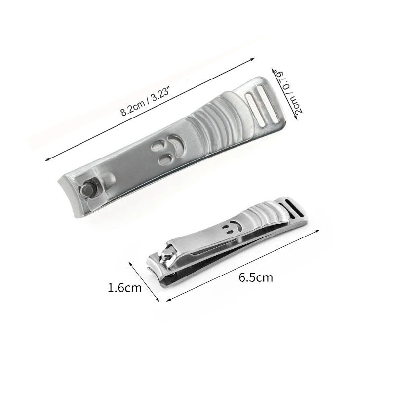 กรรไกรตัดเล็บสแตนเลส กรรไกรตัดเล็บหน้ายิ้ม ขอบคม กรรไกรตัดเล็บแบบพกพา