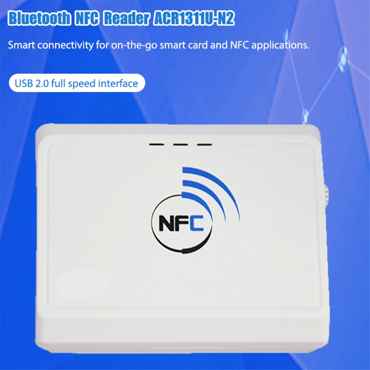 

ZIZI Беспроводной бесконтактный считыватель NFC 13,56 МГц Bluetooth Android RFID Устройство чтения мобильных карт (ACR1311)