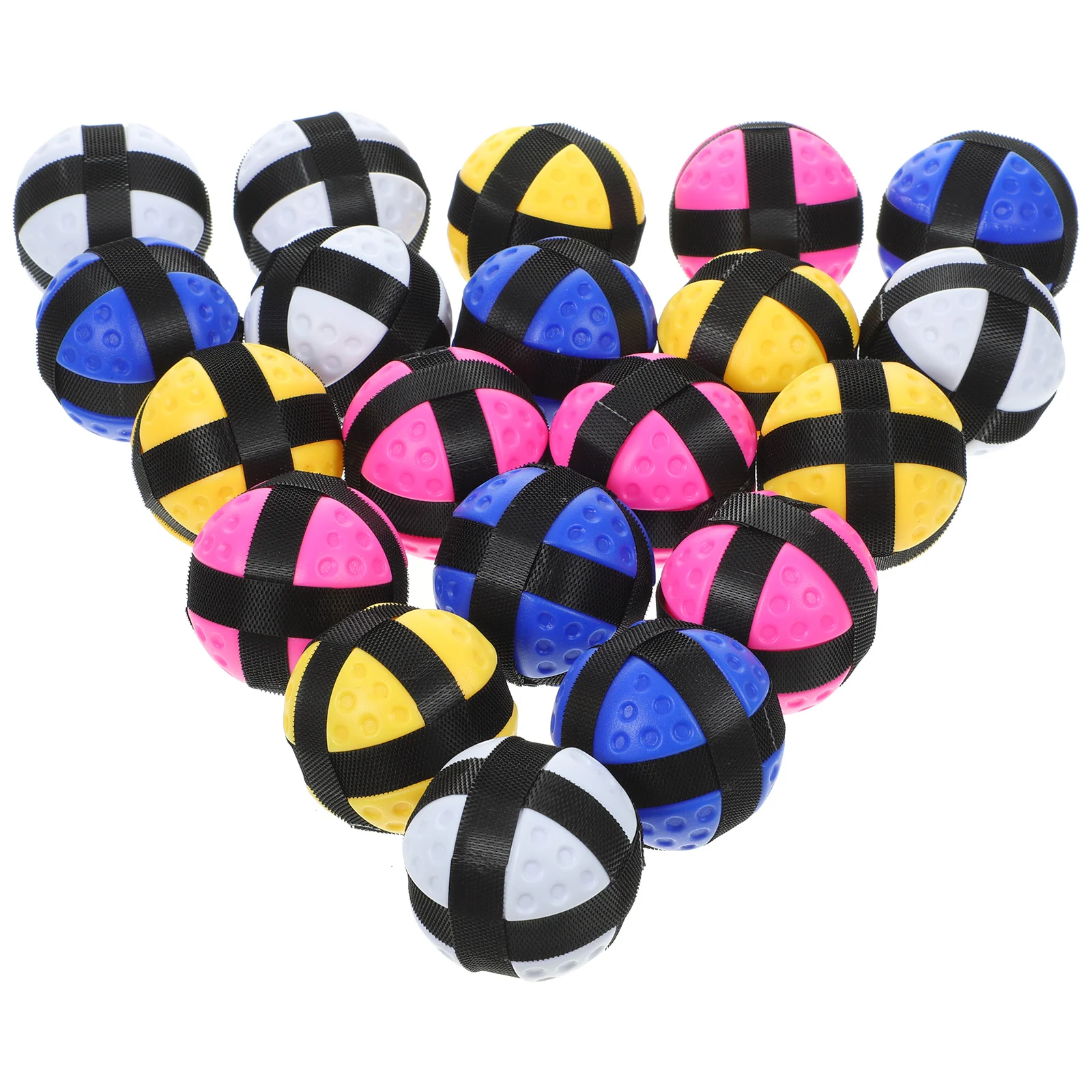 

20Pcs Sports Board Throwing Balls Colored Balls Toy Board Toy Accessories sticky ball board sticky balls