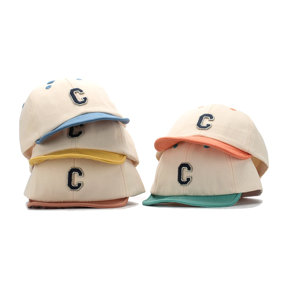 

2023 Fashion New Kids Boy Girl Baseball Cap Hat Soft Cotton Lightweight Adjustable Size for 6-24 Months