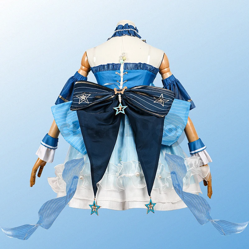 ニッキコスプレ衣装ゲームインフィニティニッキ女性ブルードレス - Anime Cosplay Plus Size のレビューと価格
