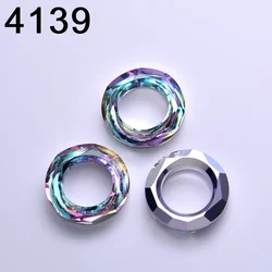 (1 piece) Original Crystals from Austria 4139 Cosmic Ring Beads Fancy Stone Loose Rhinestone for DIY Jewelry Making