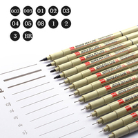 12 Kinds of Manga Markers Needle Pen Art Hand-painted Hook Line Pen Sketch Pens Art School Stationery Supplies