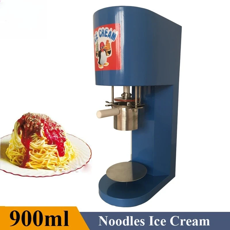 Spaghetti Ice Cream Noodles Pasta Making Machine 900ml Electric Ice Cream Dispenser Veding Machine