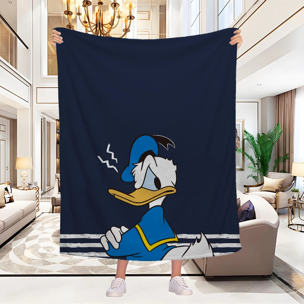 Sleeping Blankets and Throws Donald Duck Winter Blanket Warm Blanket for Sofa Downy Bedspread on the Bed Throw Knee Fluffy Cute