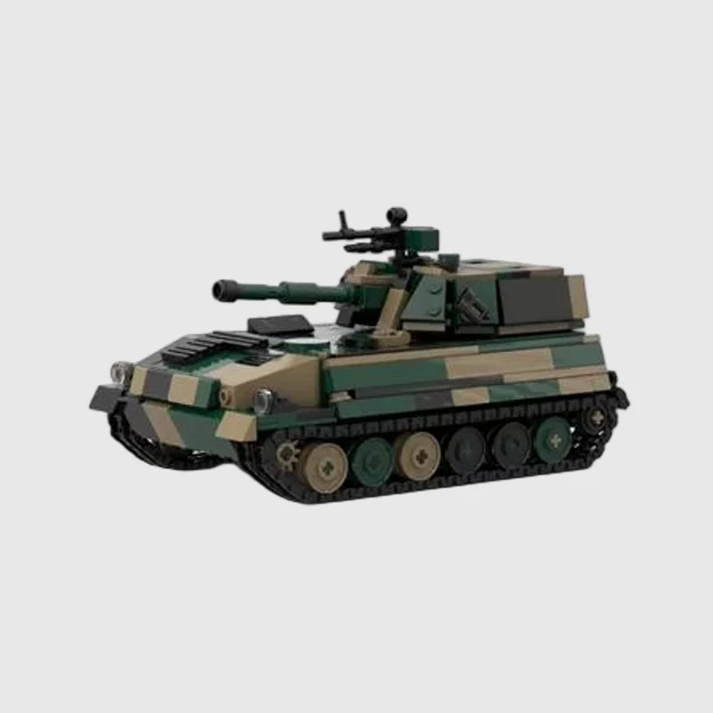 PLZ89 Self-Propelled Howitzer Model MOC Building Bricks War Equipment Modular Technology Gifts Holiday Assemble Children Toys