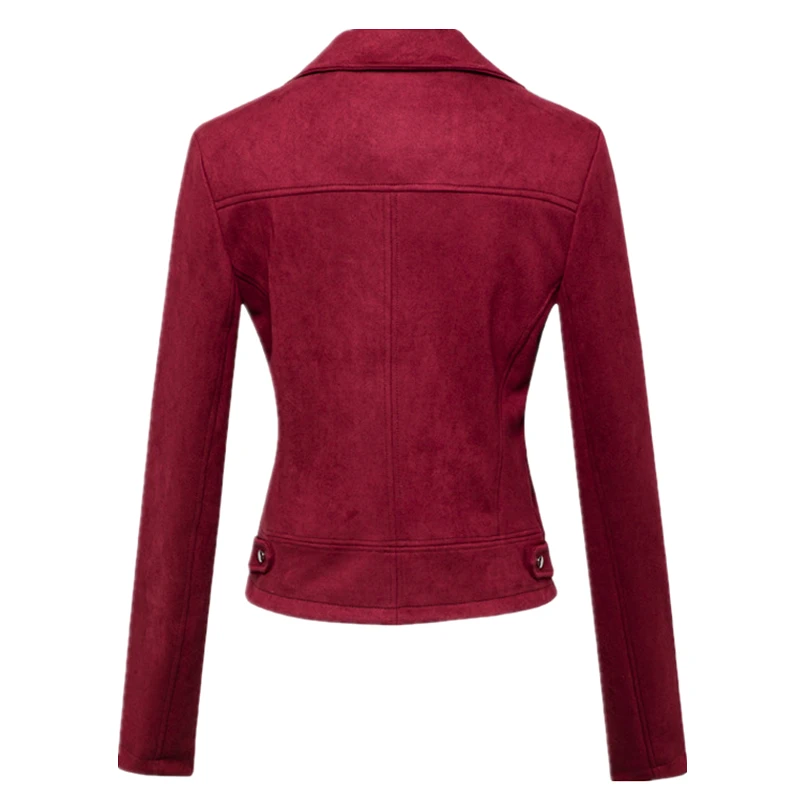 2026 New Women's Red Short Jacket, Fashion Casual Coat Black White Pink Green Brown Female Tops Outerwear XS S M L XL XXL