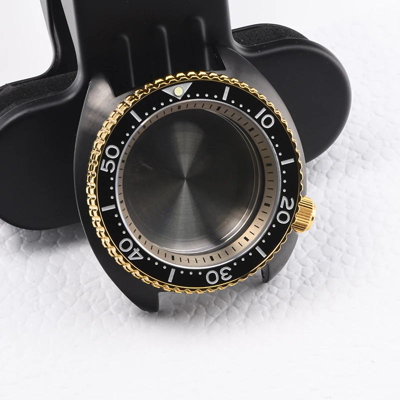 Stainless steel men's watch case 29mm dial 4.0O'clock 200M Waterproof Diving watch case Sapphire glass C3 Luminous For NH35 NH36