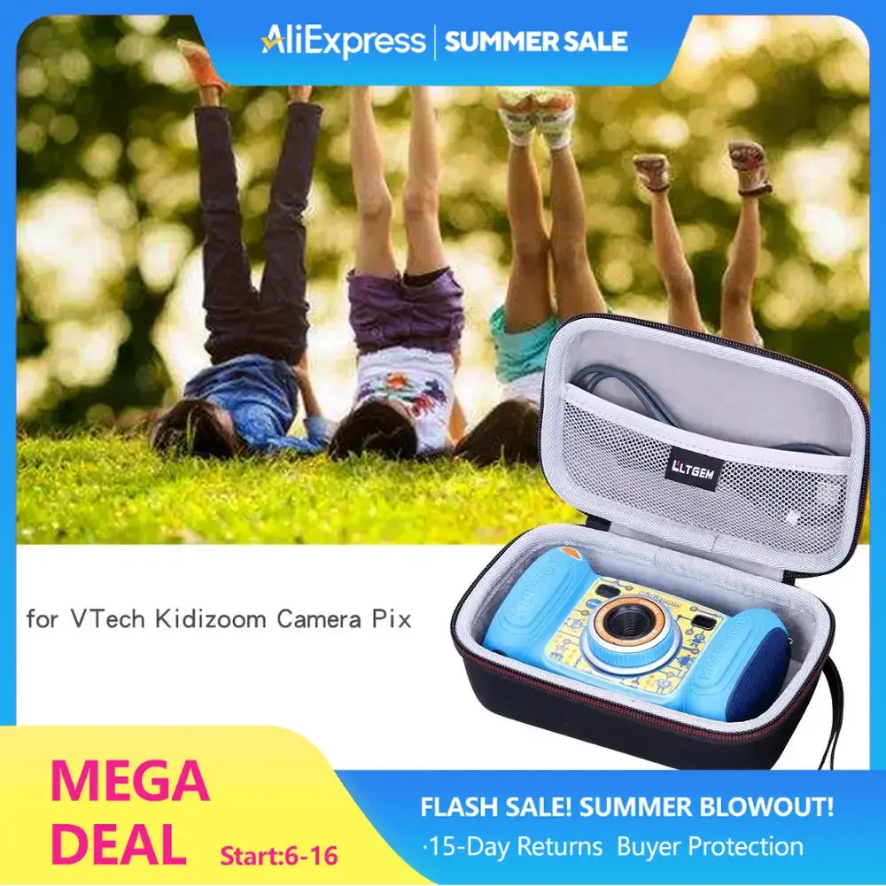 

LTGEM EVA Black Carrying Hard Case for VTech Kidizoom Camera Pix