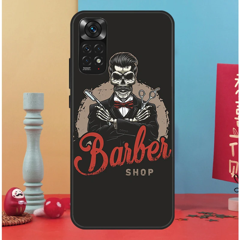 Hairdresser Barber Scissors Case For Redmi 10 9T 9A 9C 9 Back Cover For Redmi Note 11 10 9 Pro Note10A 10C 10S 8T 9S Coque