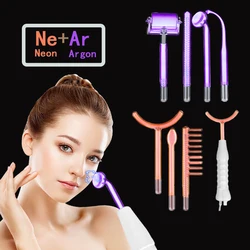 Apparatus High Frequency Facial Machine For Hair Face Anti Aging Therapy Acne Tool Fusion Neon+Argon Wands Skin Beauty