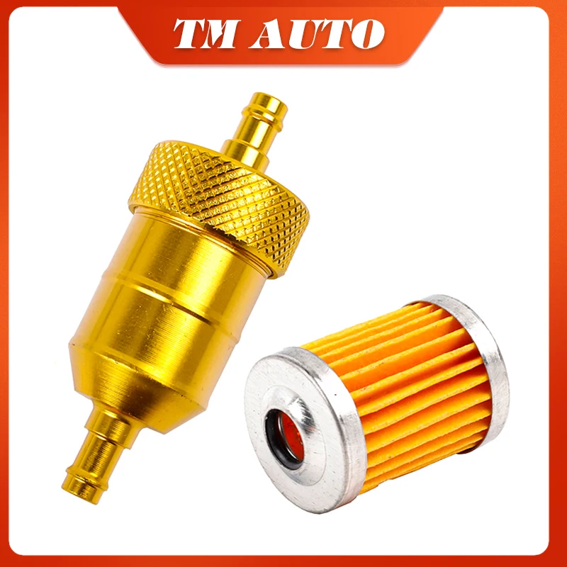 New Washable Gas Reusable Motorcycle Fuel Filter Element Petrol for Yamaha BMW Chopper Street Bike Gasoline Filter Element