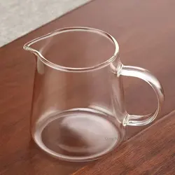 300/450/600ml Glass Pitcher Milk  Pitcher Mini Glass Pitcher Transparent Coffee Pitcher Glass Tea Milk Pourer Glass Creamer Pot