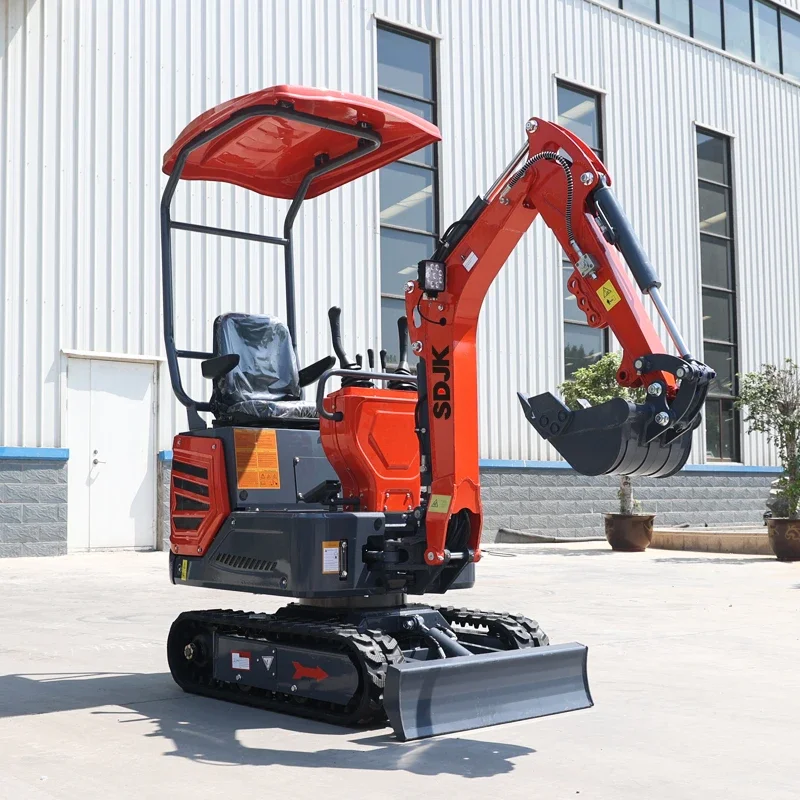 Free Shipping Wholesale Chinese Mini Excavator 1 Ton Hydraulic Digger EPA EURO5 Compact Excavator CE Approval Customization