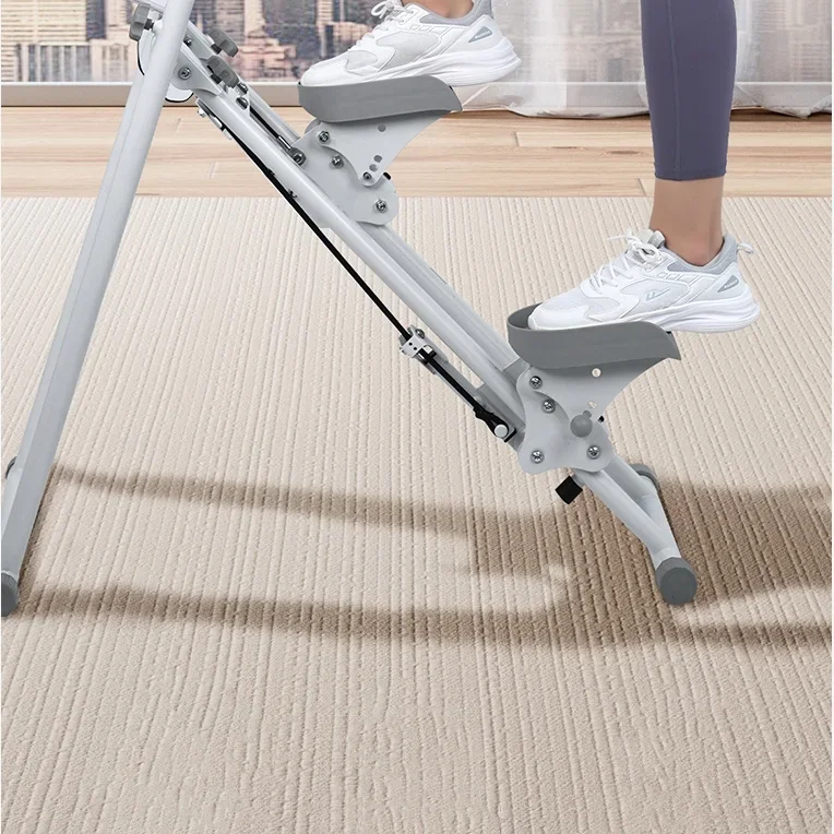 Home Gym Fitness Stair Climbing Machine Mountain Vertical  Exercise Equipment with Adjustable Armrest and Pedal Height