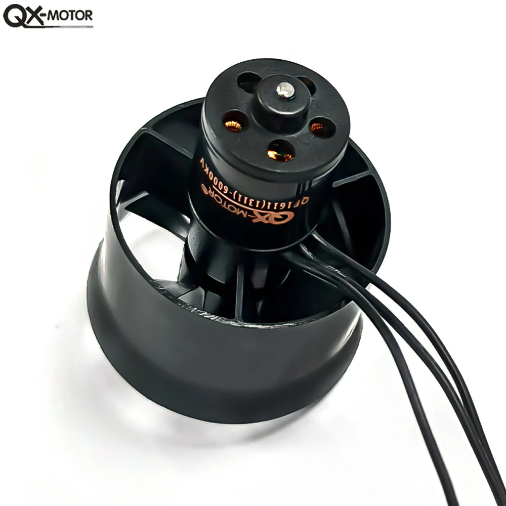 30mm 6 Blades Ducted Fan EDF with QX-MOTOR 4000KV 5000KV 6000KV 7000KV 14000KV Brushless Motor For DIY RC Airplanes Model Parts