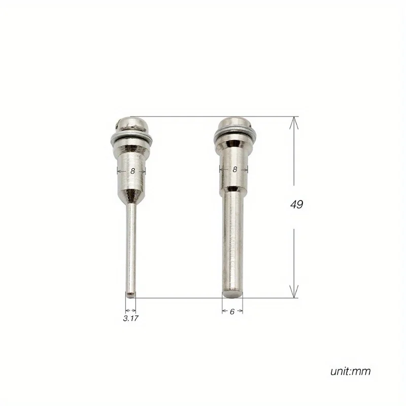 Haste de mandril para lâmina de serra, 1/8 "1/4", haste de conexão para moedor dremel, acessório rotativo, haste de extensão com 10 peças