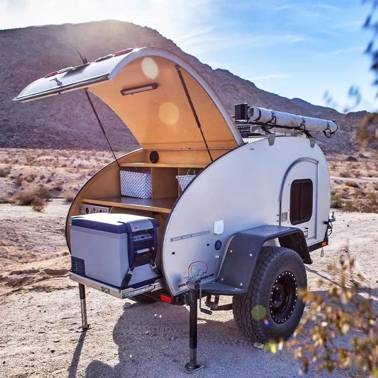 Customized Outdoor Camping Caravan Small Teardrop Camper Off Road Travel Trailer Lightweight Camping Trip Premium Quality