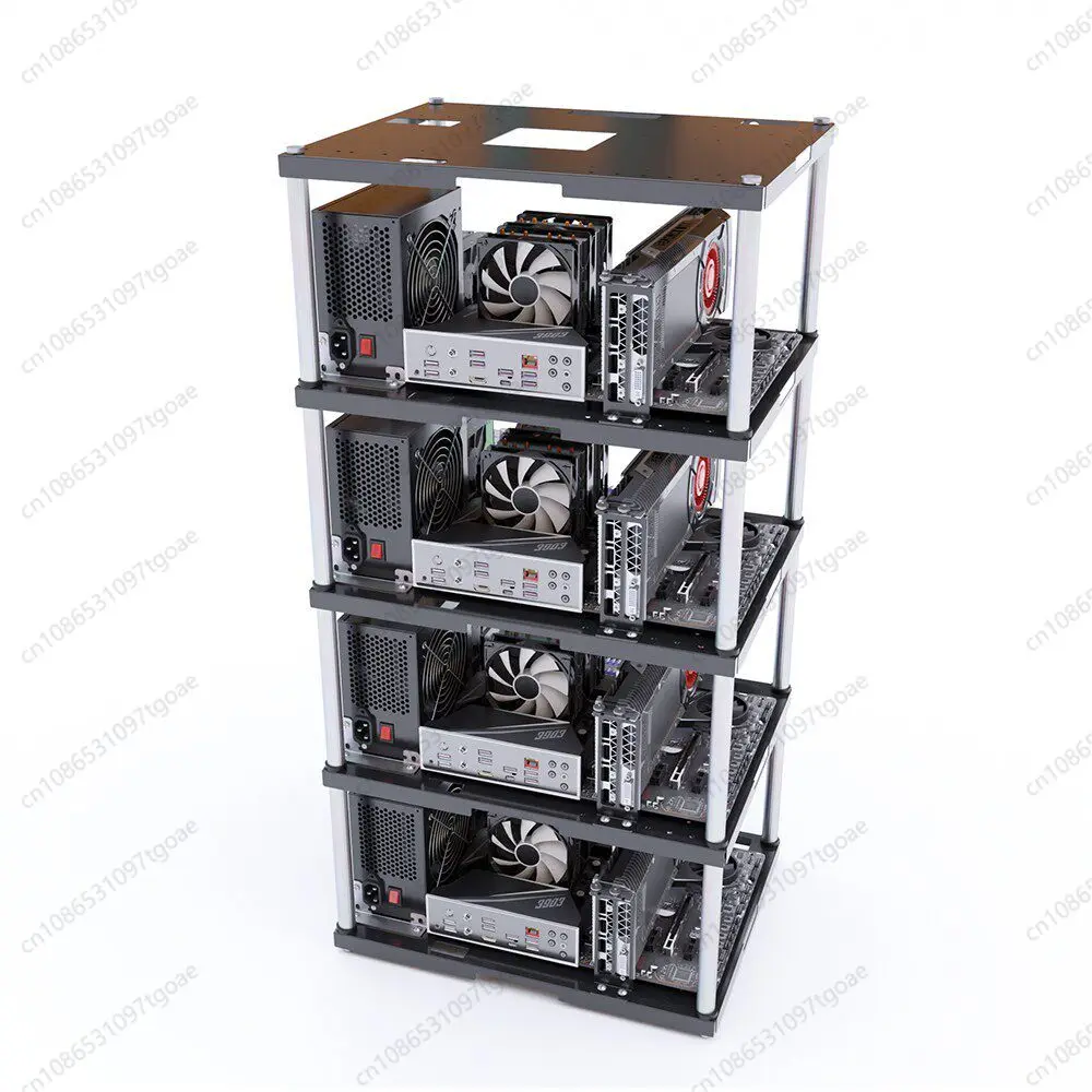Multi Layer Stackable Open Air PC Test Stand Metal Motherboard Support Rack For ATX MATX Desktop Computer Studio Use