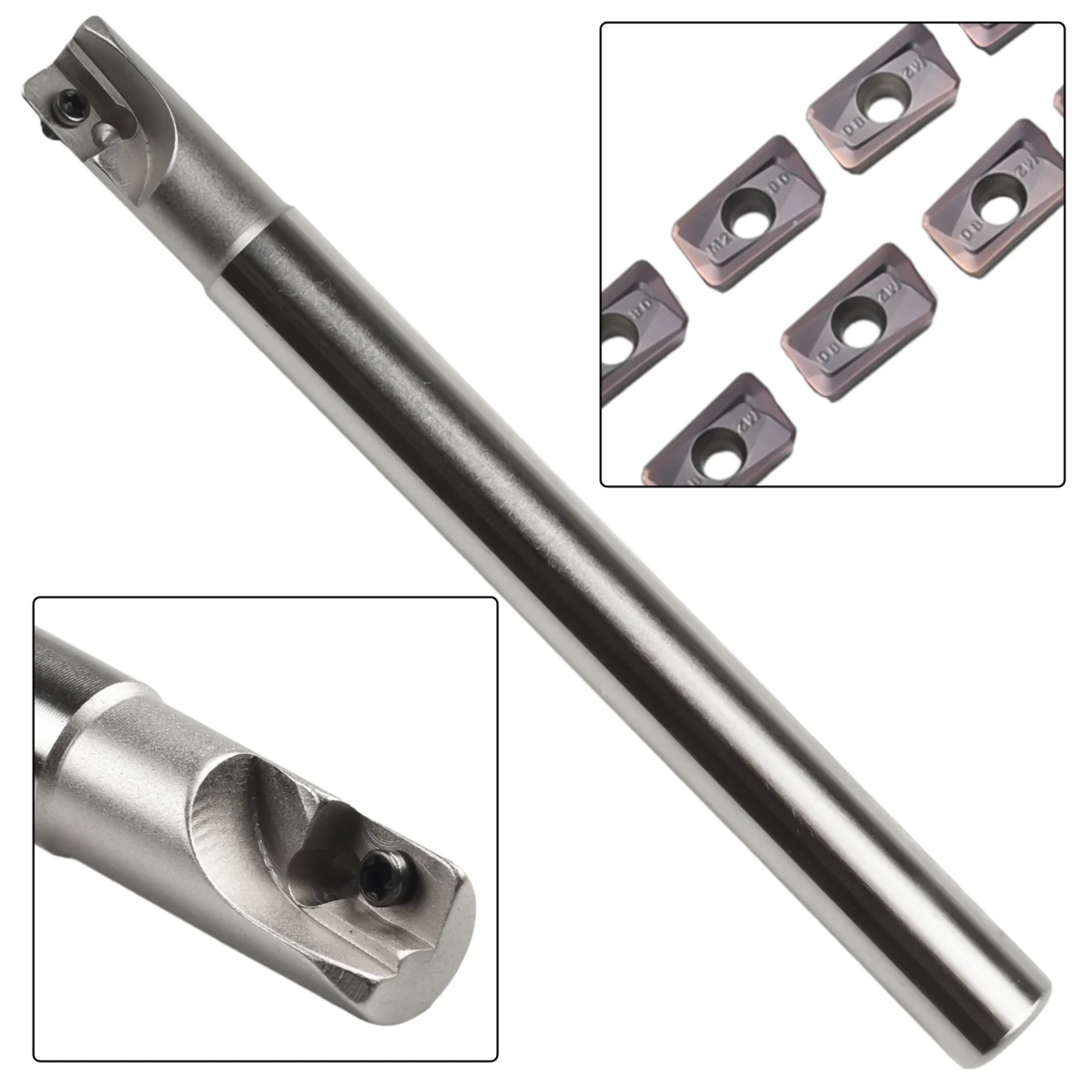 Carbide Insert 90 Degrees 1F Indexable Face End Mill L:130mm D:12mm APMT1135 Machine Tools Accessories  Wrench