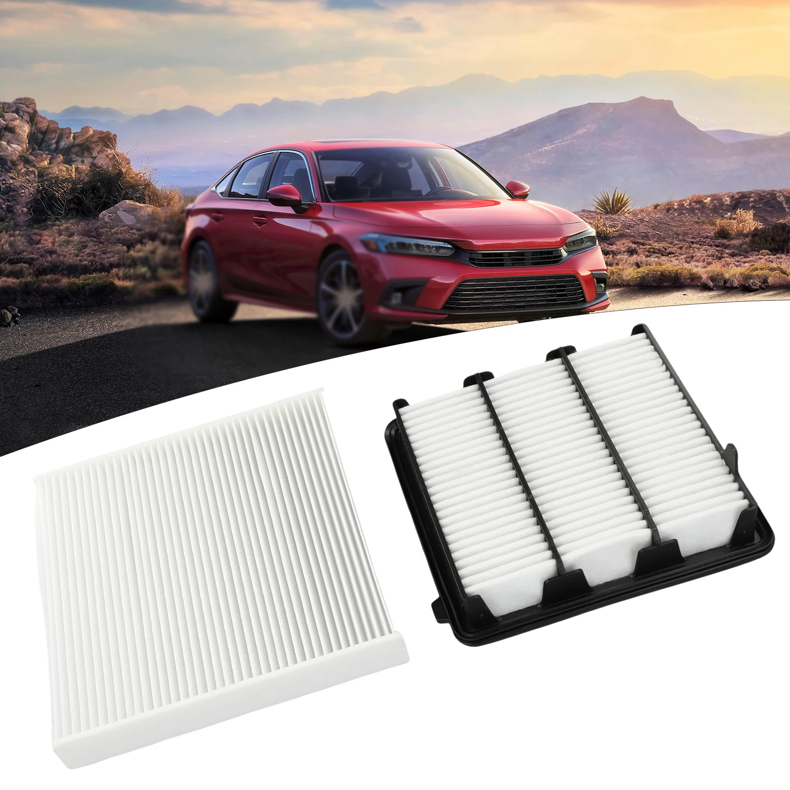 Engine Protection and Enhanced Air Flow with Air Filter and Cabin Air Filter Set for Honda Civic 1 5L 2022 2023