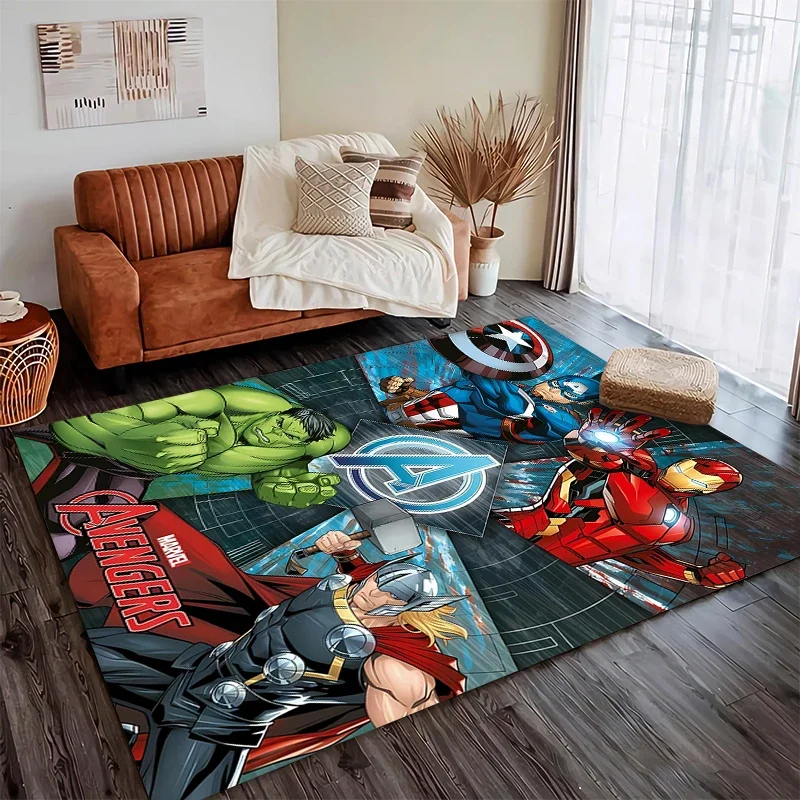 Avengers Superhero Fashion Area tappeto tappeto per soggiorno decorazioni per la casa tappeto grande tappeto per camera da letto tappetino