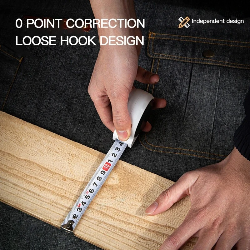 Deli Precision Steel Measuring Tape System Auto Lock Measurement Tape Retractable Professional Measure Construction Tool