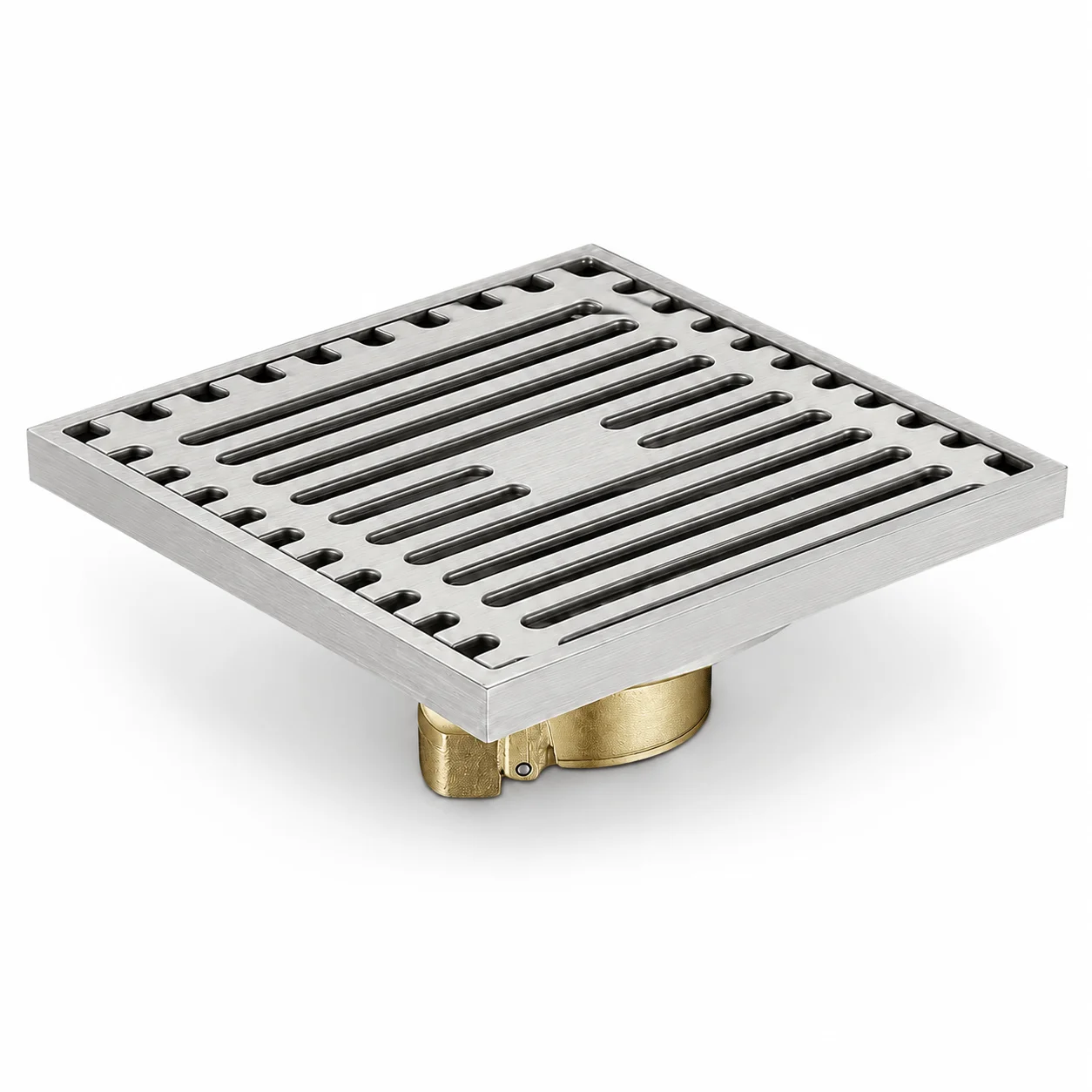 304 Stainless Steel Shower Floor Drain, Large Area Fast Drainage, Odor, Insect & Backflow Prevention