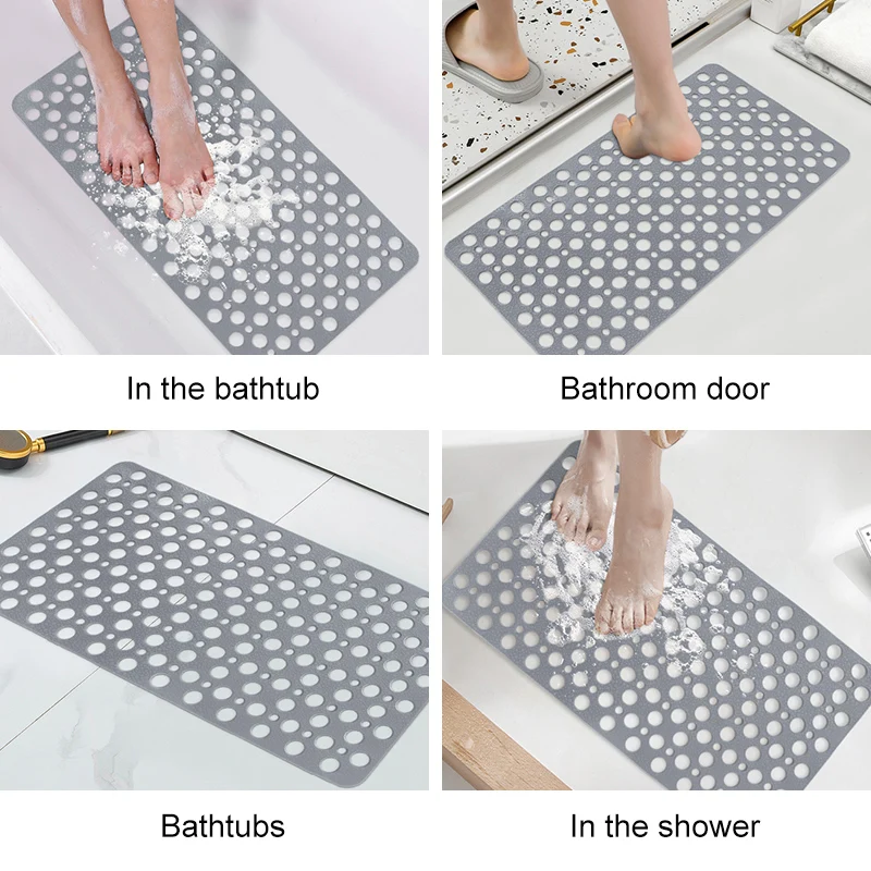 Eco-friendly PVC Waterproof Bath Mat,Safe Suction Massage Mat,Non-slip Shower Mat,Non-slip Bath Mat for The Elderly Kids