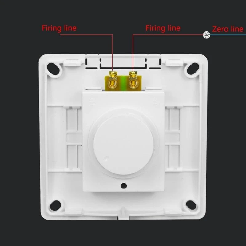 2023 New Lighting Control Ceiling Fan Speed Control Adjustment Stepless Speed Controller Wall Switch 220V 10A Dimmer Light