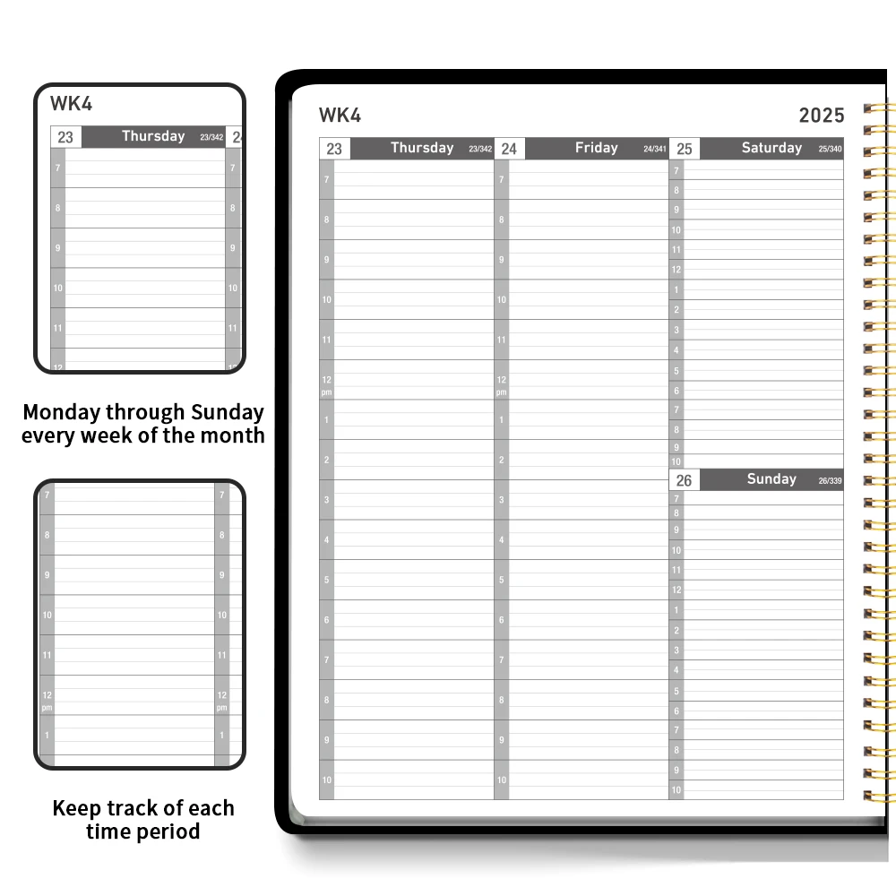 Appointment Book Planner, about 8.8x 11.1 inches, weekly monthly planner - (from January 2025 to December 2025)