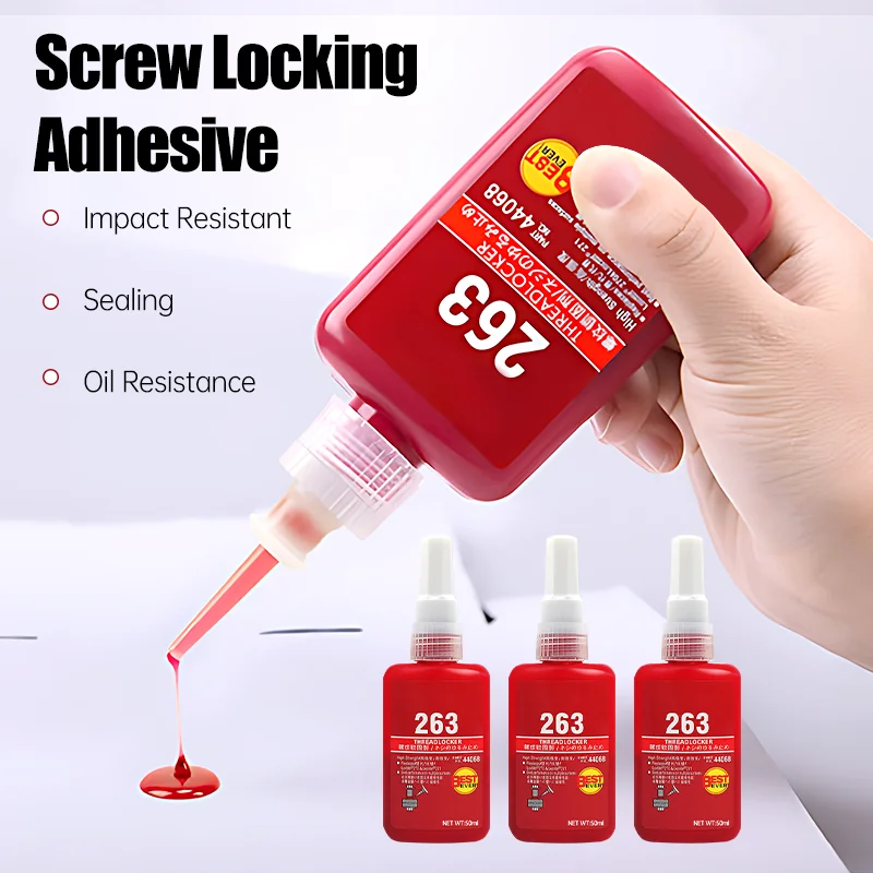 10/50ml Threadlocker High-Temperature Resistant Thread Lock Screw Glues Anaerobic Glue Anti-loose Fastening Sealant