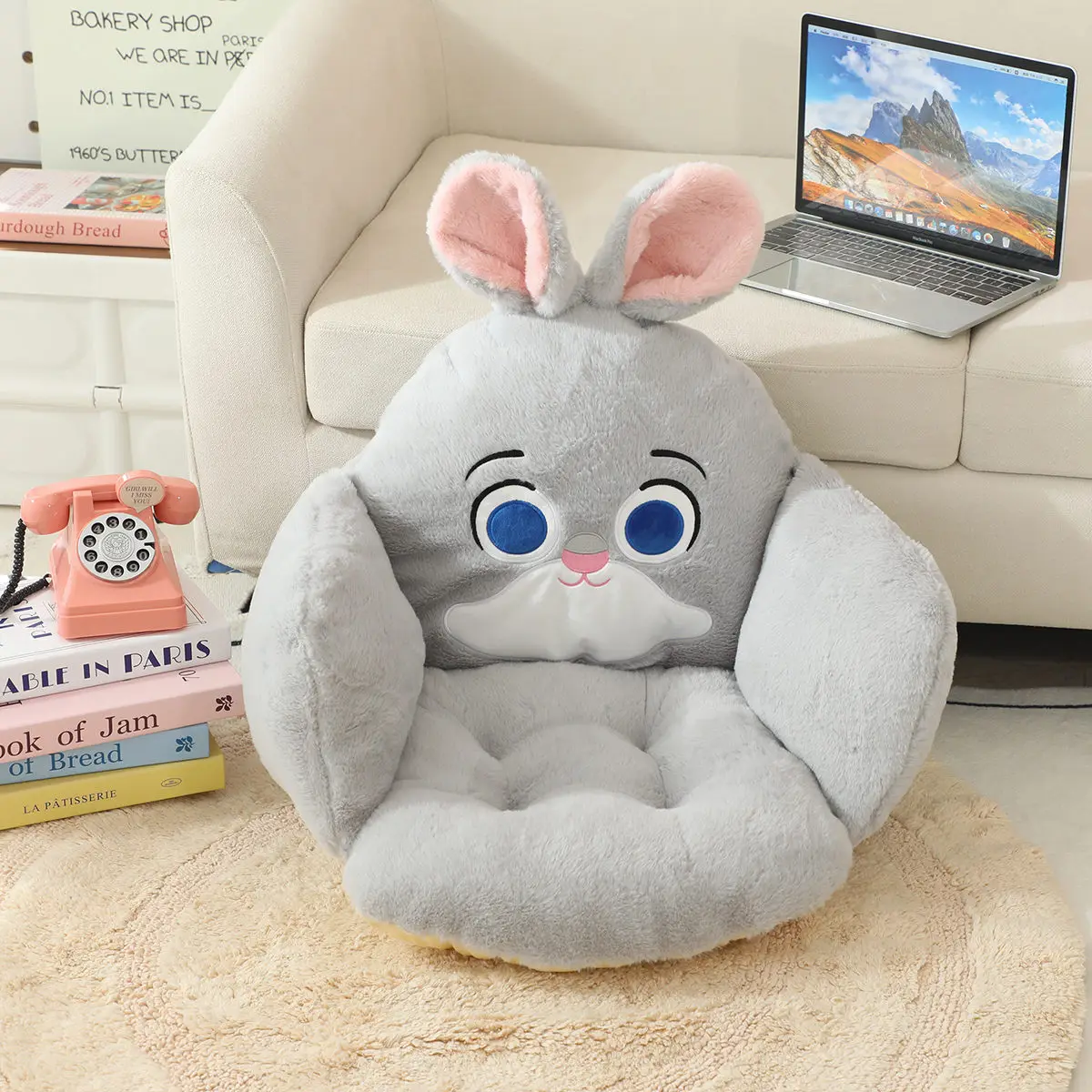 Cartoon Anime Disney Zootopia Judy Hopps Nick Wilde Plush Cushion Lovely Comfortable Chair Non-slip Cushion Home Decor Gifts  ﻿