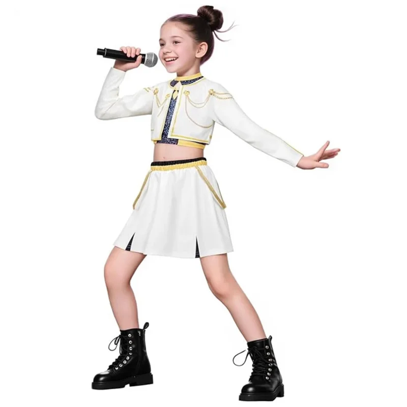 CyAnime KPop شيطان الصيادين رومي زوي ميرا أزياء تنكرية ملابس الكرتون لعب الأدوار الدعاوى أزياء تنكرية للهالوين للفتيات