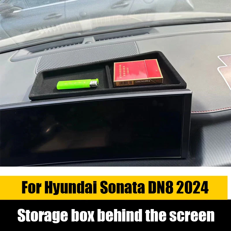 For Hyundai Sonata DN8 2024 Car center console screen rear storage box car storage box