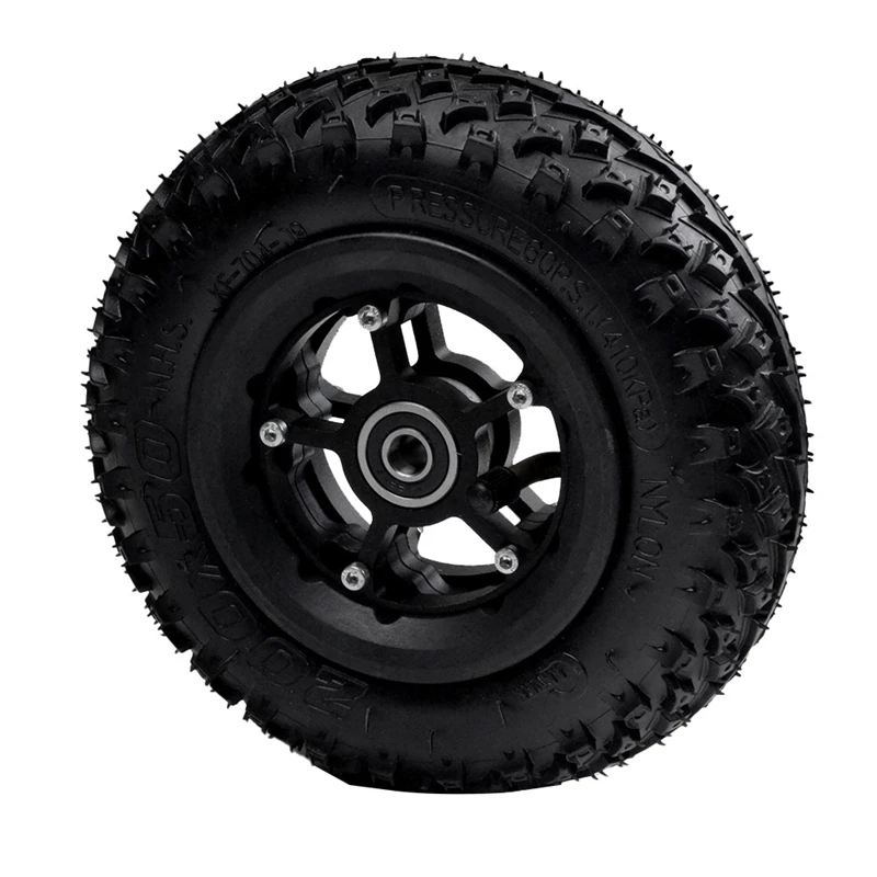 Front Wheel 8 Inch 200X50 Pneumatic Tires For Electric Skateboard Damping Cross Country Skateboard Tubeless Tyre Parts