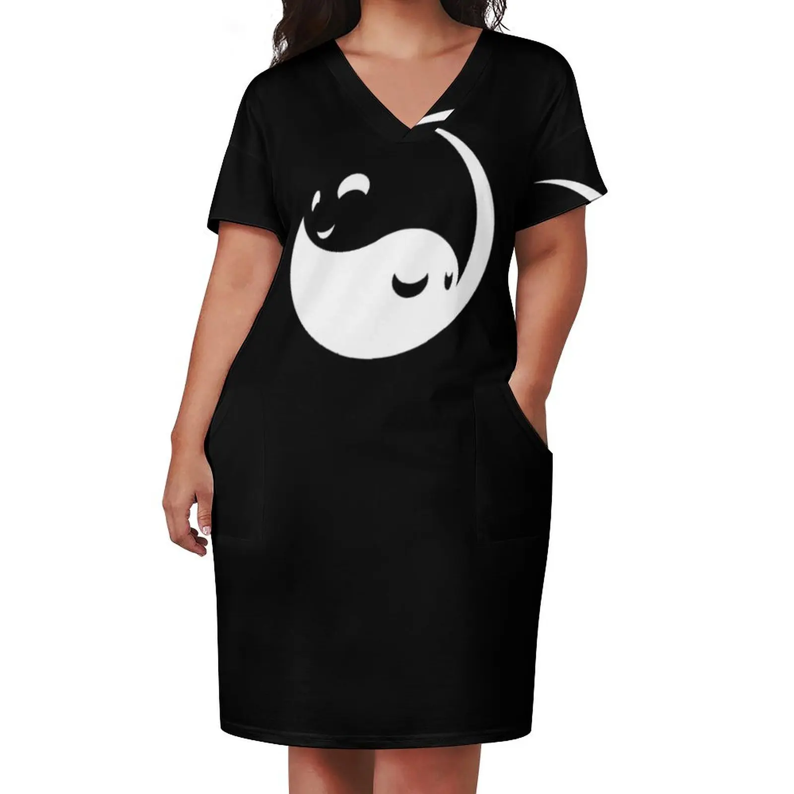 Yin Yang Yin and Yang Tattoo Yoga Mug Coffee Zen Loose Pocket Dress evening dresses ladies Women's skirt evening dresses women