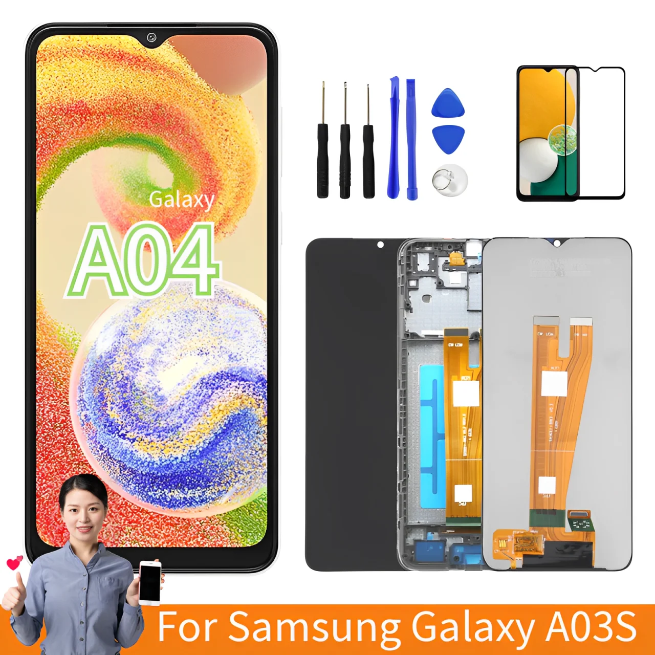 For Galaxy A03 Core LCD Display SM-A032M A032F A032F/DS Touch Screen Digitizer a03 core Screen Replacement LCD