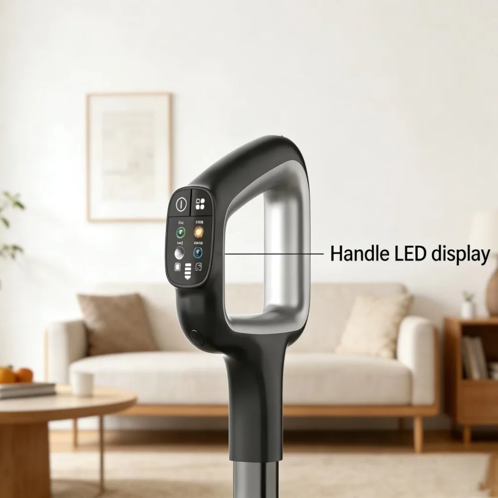 OEM Self-Cleaning Mopping Washing Intelligent LED Display 300W BLDC Motor Upright Cordless Wet/Dry Vacuum Cleaner Vacuum
