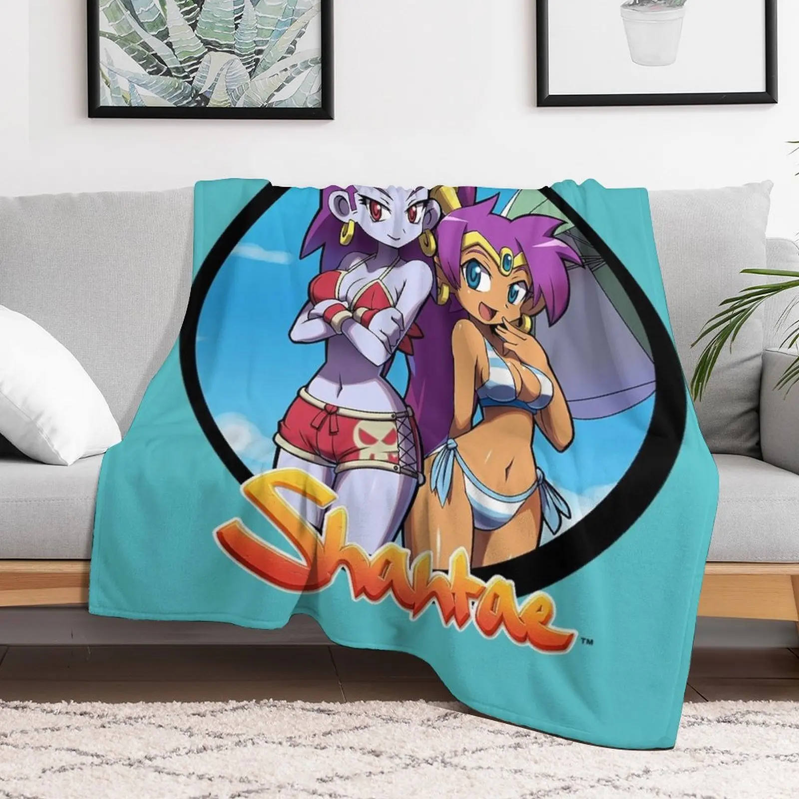 Shantae Throw Blanket Blankets For Sofas Softest Decoratives cosplay anime Blankets