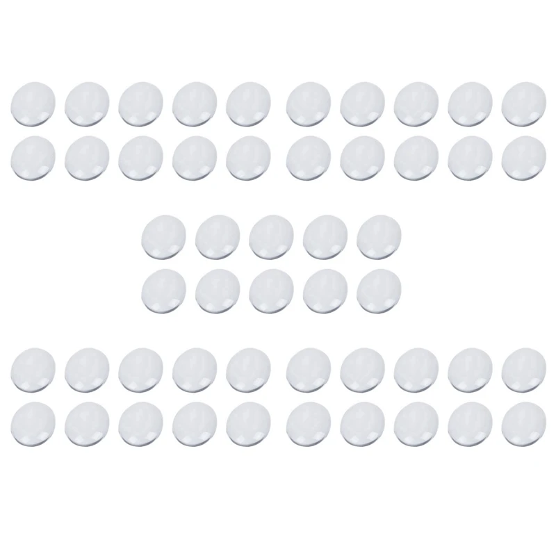 

ABP-50PCS Oval Crystal Transparent Clear Glass Cabochon Dome Decor 30X40mm