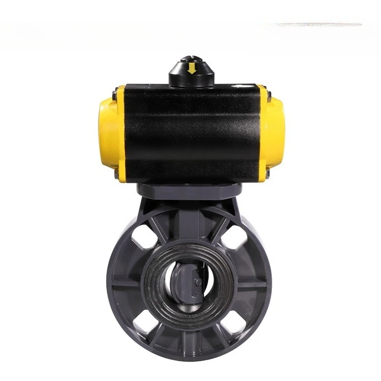 

Pneumatic clamping butterfly valve switch adjustment strong acid corrosion resistant valve