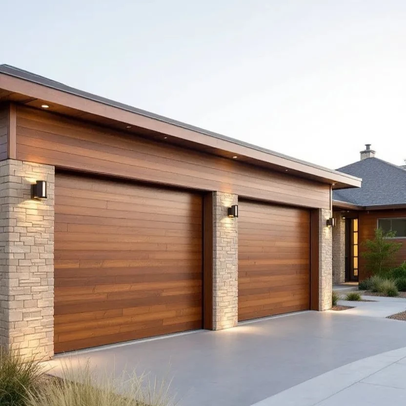 Automatic Soundproof Full View Garage Door Aluminum Glass Garage Doors Aluminum Waterproof Security Graphic Design Home Doors